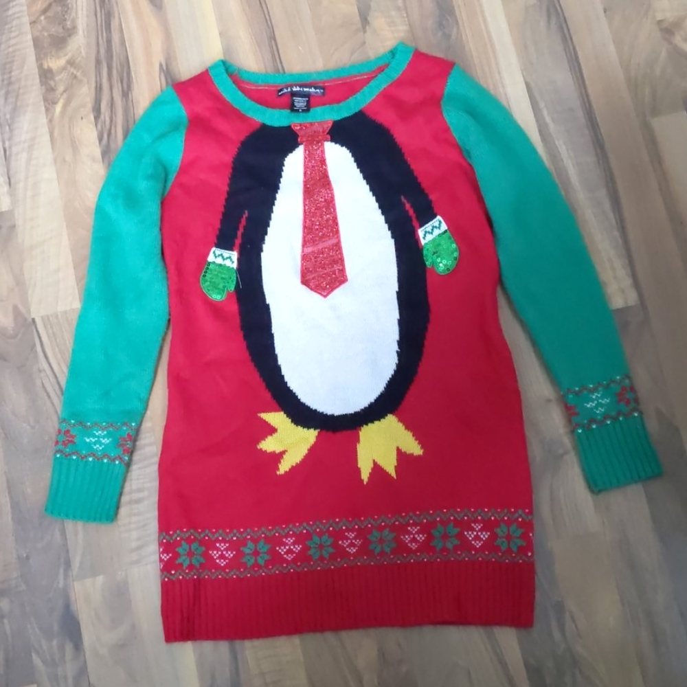 Penguin Body Long Sweater Dress  Size M